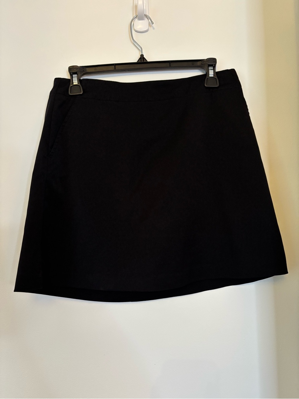 Lady Hagen Black Mini Skirt - Simple A-Line